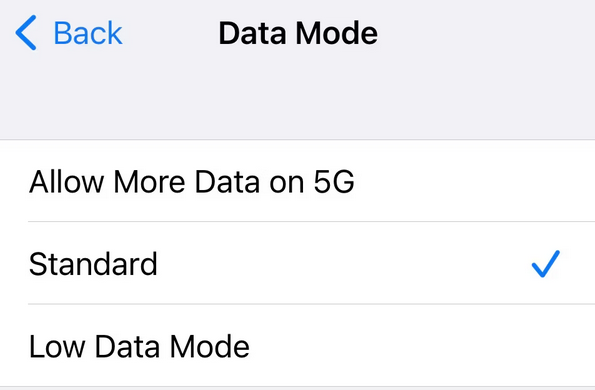 How To Turn Off Low Data Mode