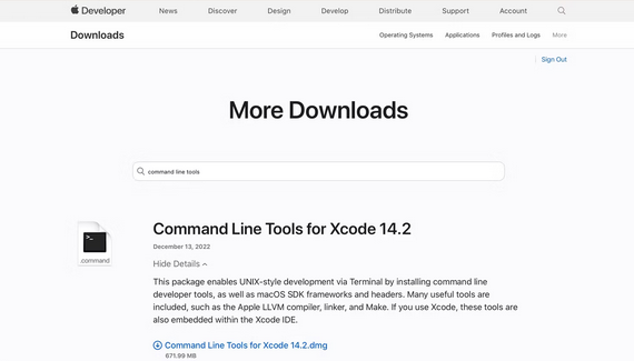 Install Xcode Command Line Tools