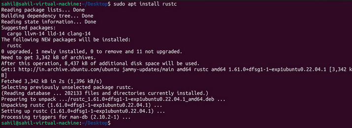 Install Rust Ubuntu