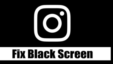 Instagram Black Screen