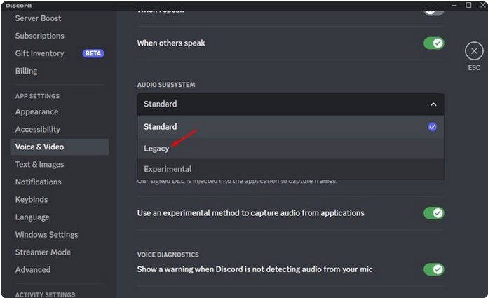 Discord Legacy Audio Subsystem